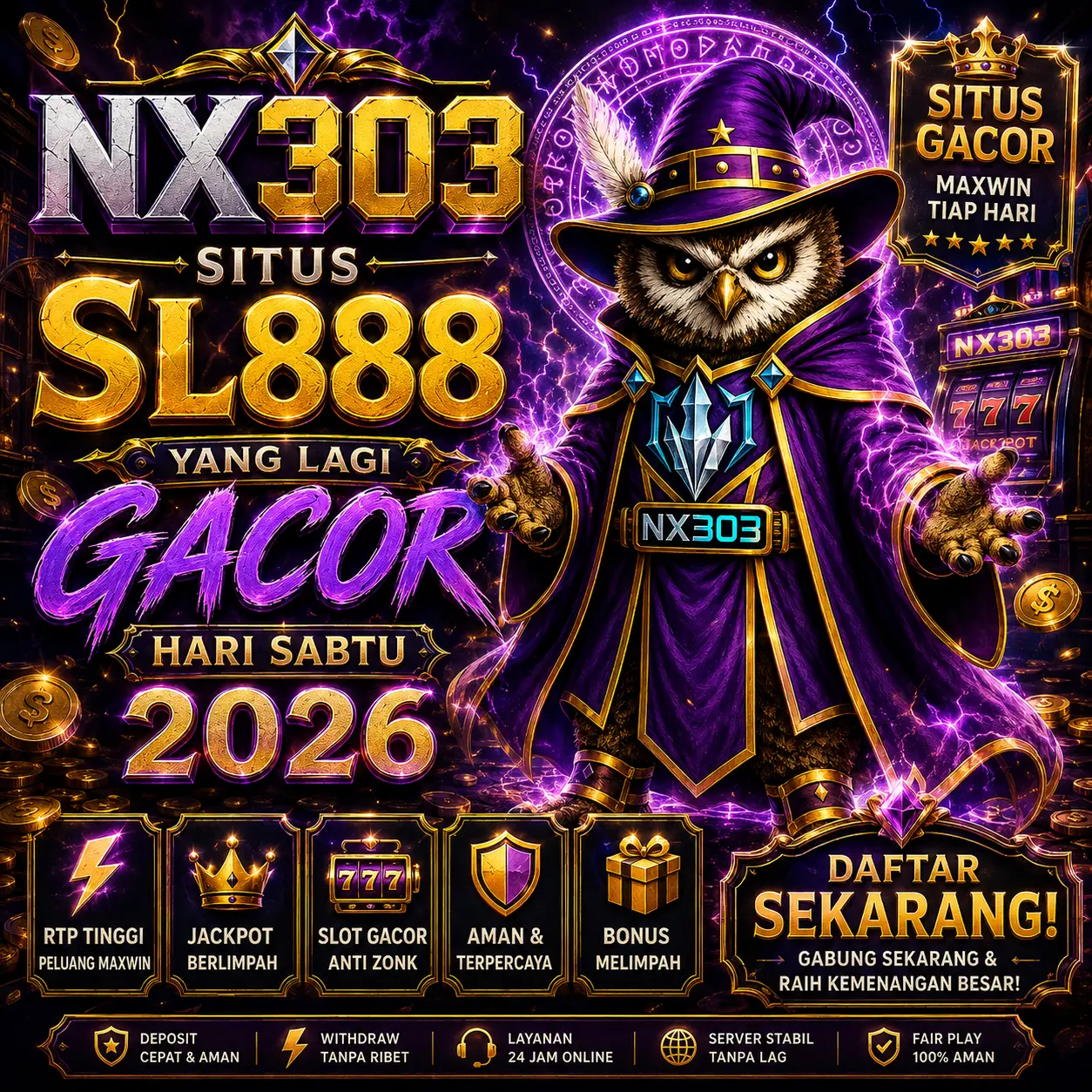 NX303: Situs Sl888 Yang Lagi Gacor Hari Sabtu 2026